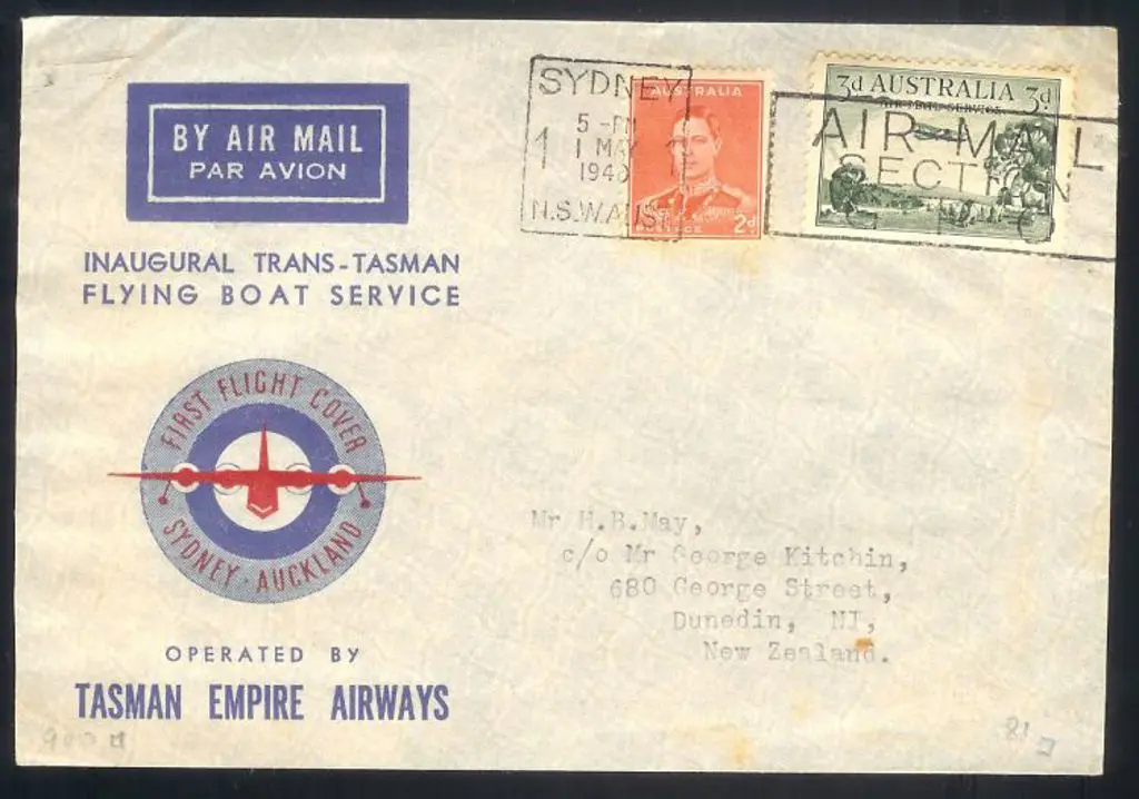 1940 Inaugural Trans-Tasman Flying Boat Service ... Image 1++
