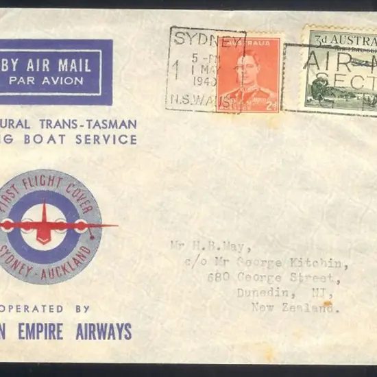 1940 Inaugural Trans-Tasman Flying Boat Service ...